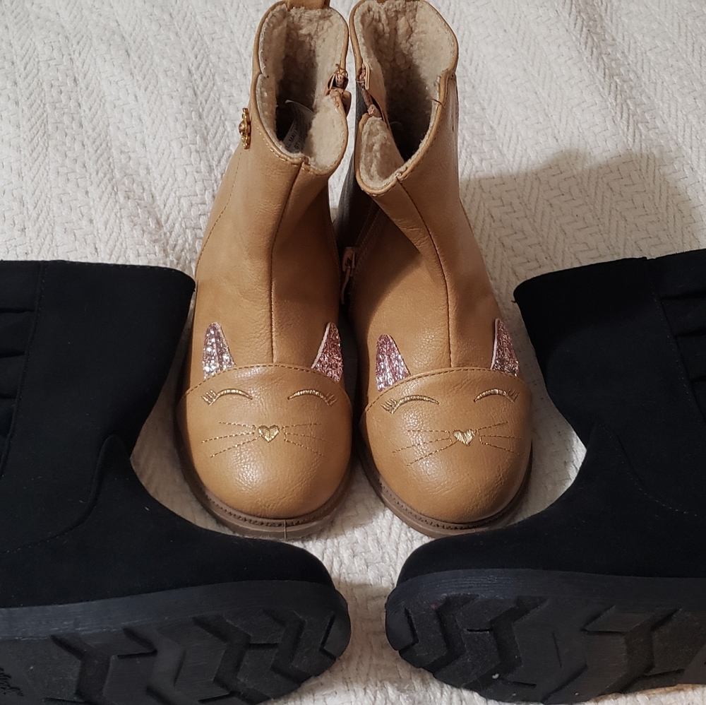 2 pairs size 9 girls boots